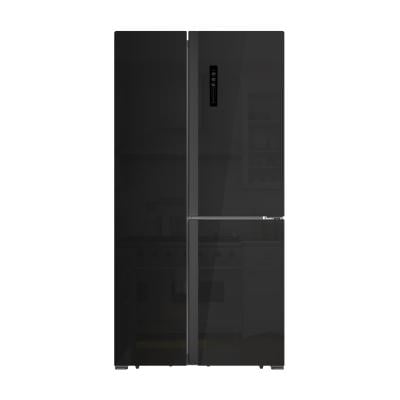 BEKO Refrigerator Side by Side (GNO580E50GBTH), 19.9 Q, Glass Black ...