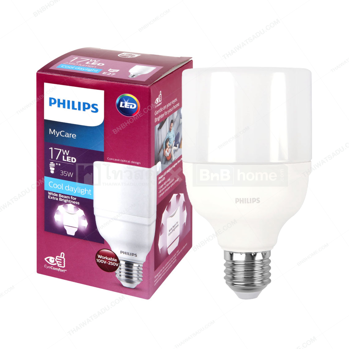 Bulb 17 Watt Daylight PHILIPS LEDBRIGHT - THAI WATSADU