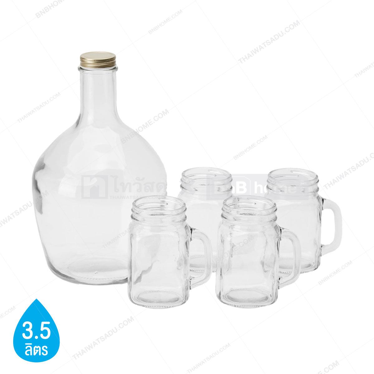 Glass Juice Jar Set